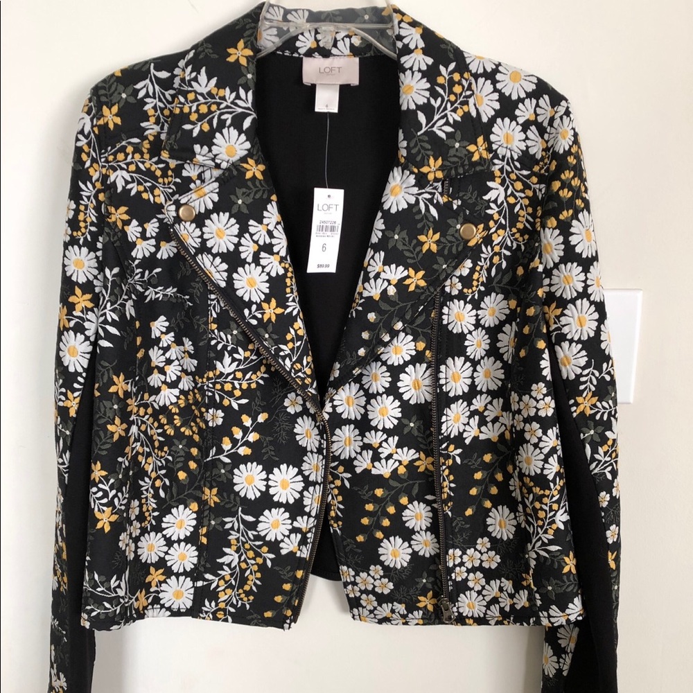 Loft Floral Blazer Jacket